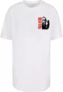 Футболка с принтом HALLOWEEN NO YOU HANG UP TEE Merchcode, белый