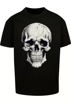Футболка с принтом HALLOWEEN SKULL TEE Merchcode, черный