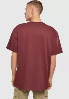 Футболка с принтом HALLOWEEN SPIDER WEB TEE Merchcode, темно-красный