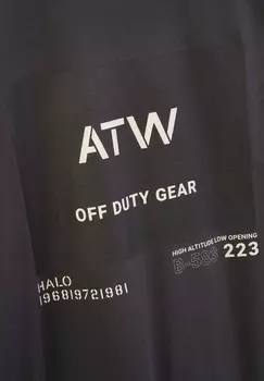 Футболка с принтом HALO, черный