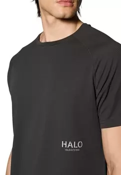 Футболка с принтом HALO, черный