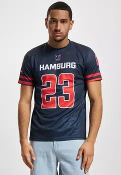 Футболка с принтом HAMBURG SEA DEVILS FAN DEF, темно-синий