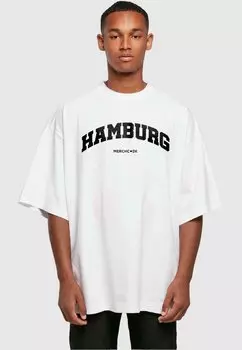 Футболка с принтом HAMBURG WORDING HUGE Merchcode, цвет white
