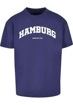 Футболка с принтом HAMBURG WORDING Merchcode, цвет lightnavy