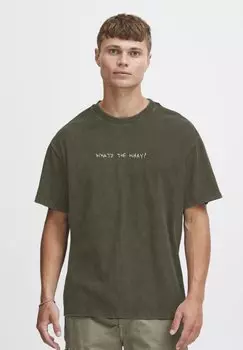 Футболка с принтом HAMMAD Solid, цвет forest night