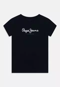 Футболка с принтом Hana Glitter Pepe Jeans, цвет dulwich blue