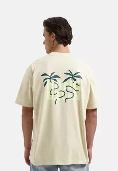 Футболка с принтом HANG ELEVEN, песочный