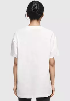 Футболка с принтом HAPPINES BOYFRIEND TEE Merchcode, белый