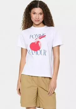 Футболка с принтом HARDA Saint Tropez, белый