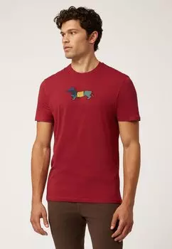 Футболка с принтом Harmont & Blaine, ярко-красный