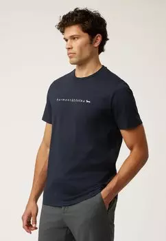 Футболка с принтом Harmont & Blaine, темно-синий