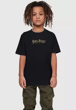 Футболка с принтом HARRY POTTER-COLOUR LOGO ABSOLUTE CULT, цвет black