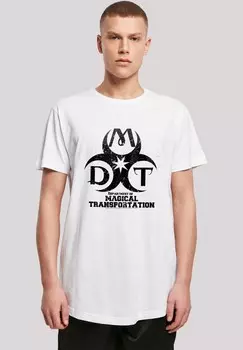 Футболка с принтом HARRY POTTER DEPARTMENT OF MAGICAL TRANSPORTATION LOGO F4NT4STIC, белый