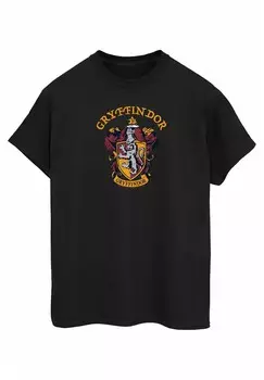 Футболка с принтом HARRY POTTER GRYFFINDOR CREST ABSOLUTE CULT, черный