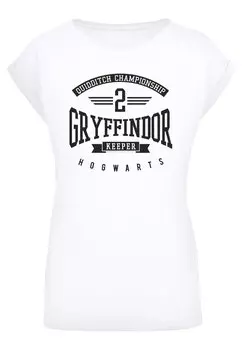 Футболка с принтом HARRY POTTER GRYFFINDOR KEEPER F4NT4STIC, белый