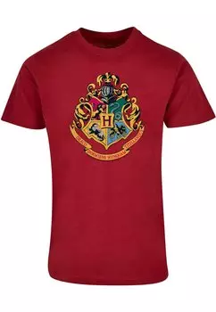 Футболка с принтом Harry Potter Hogwarts Crest ABSOLUTE CULT, бордовая