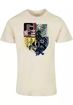 Футболка с принтом HARRY POTTER HOGWARTS VARSITY ABSOLUTE CULT, песочный