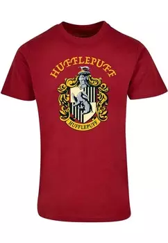 Футболка с принтом HARRY POTTER HUFFLEPUFF CREST ABSOLUTE CULT, темно-красный