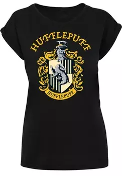 Футболка с принтом HARRY POTTER HUFFLEPUFF CREST F4NT4STIC, черный