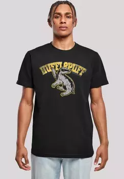 Футболка с принтом HARRY POTTER HUFFLEPUFF SPORT EMBLEM F4NT4STIC, черный
