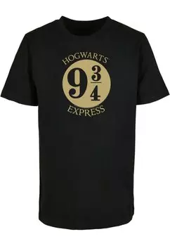 Футболка с принтом HARRY POTTER PLATFORM CHIBI FOIL ABSOLUTE CULT, цвет black