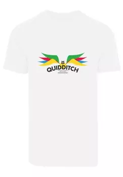 Футболка с принтом HARRY POTTER QUIDDITCH GOLDENER SCHNATZ F4NT4STIC, белый