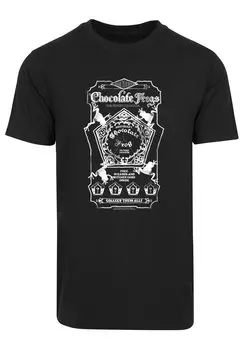 Футболка с принтом HARRY POTTER SCHOKOFROSCH KARTE PREMIUM FILM MOVIE TV COMIC FA F4NT4STIC, цвет black