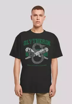 Футболка с принтом HARRY POTTER SLYTHERIN F4NT4STIC, черный