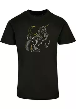 Футболка с принтом HARRY POTTER UNICORN BASIC ROUND NECK ABSOLUTE CULT, черный