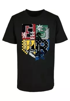 Футболка с принтом HARRY POTTER VARSITY HOGWARTS ABSOLUTE CULT, цвет black