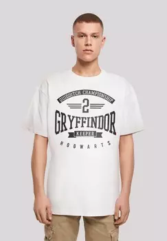 Футболка с принтом HARRY POTTERFFINDOR KEEPER F4NT4STIC, белый