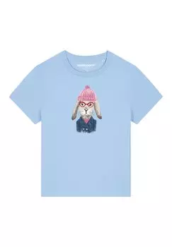 Футболка с принтом HASE Watapparel, цвет blue soul