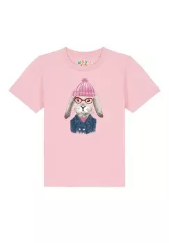 Футболка с принтом HASE Watapparel, цвет cotton pink