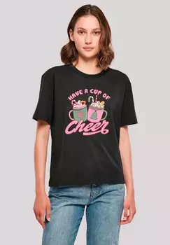 Футболка с принтом HAVE A CUP OF CHEER WEIHNACHTEN F4NT4STIC, черный