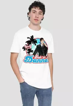 Футболка с принтом HAWAII 5 0 BOOK EM DANNO Cotton Soul, белый