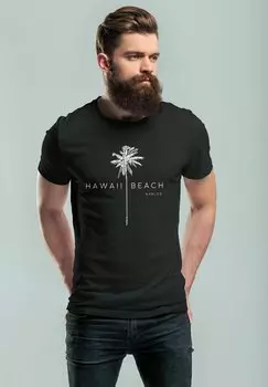 Футболка с принтом HAWAII BEACH PALME Neverless, цвет schwarz