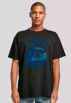 Футболка с принтом HAWAII SURF BEACH SUMMER F4NT4STIC, черный