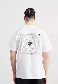 Футболка с принтом HEART BANDANA Carhartt WIP, цвет white/black stone washed