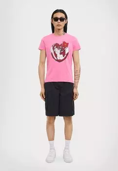 Футболка с принтом Heart World Peru' Vivienne Westwood, розовая