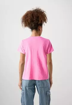 Футболка с принтом Heatwave Standard Tee Rip Curl, ярко-розовая