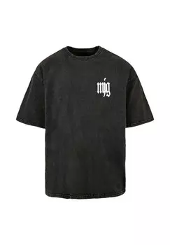 Футболка с принтом HEAVY ACID WASHED TRANSFORMATION MJ Gonzales, черный