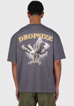 Футболка с принтом HEAVY Dropsize, серый