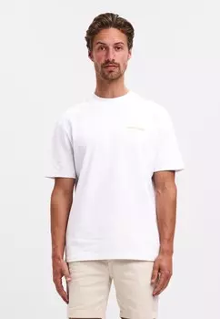 Футболка с принтом HEAVY ORANGE HANG ELEVEN, белый