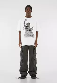 Футболка с принтом HEAVY OVERSIZED TEE RENAISSANCE MJ Gonzales, белый