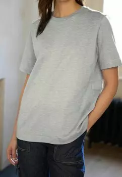 Футболка с принтом HEAVYWEIGHT SHORT SLEEVE CREW NECK STANDARD Next, цвет grey