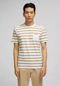 Футболка с принтом Hechter Paris, коричневый