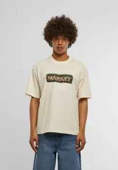 Футболка с принтом HEDGES Market, кремовый