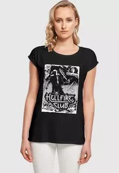 Футболка с принтом HELLFIRE CLUB ABSOLUTE CULT, черный