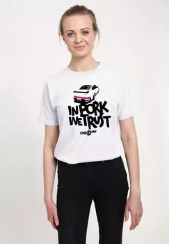 Футболка с принтом Henry Tiger, белый