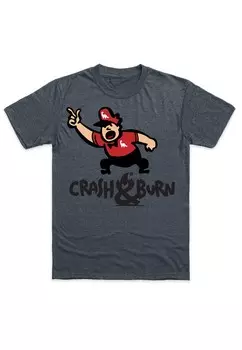 Футболка с принтом Henry Tiger, цвет Mottled Dark Grey